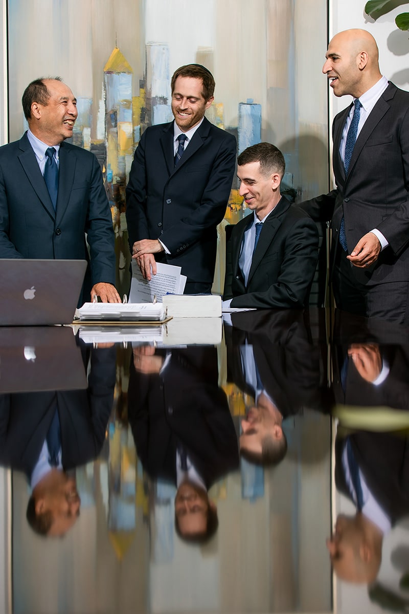 Criminal appeals lawyers reviewing case documents