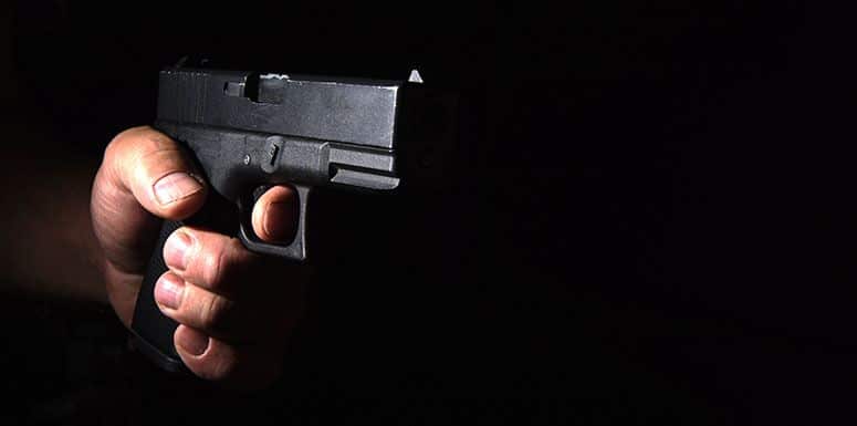 Hand Holding Gun