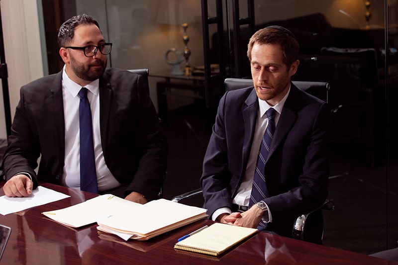 Habeas corpus attorney Aaron Spolin discussing with attorney of counsel Matthew Delgado | Spolin Law P.C.